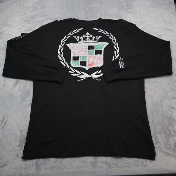 One Color One Nation Sweater Mens 3XL Black Long Sleeve Pullover Waffle Knit - Picture 15 of 16